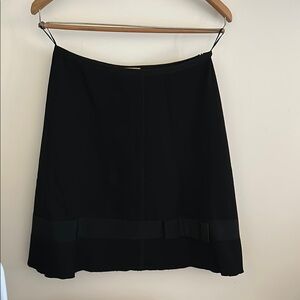 Prada Black A-Line Knee-Length Skirt